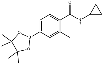 N-环丙基-2-甲基-4-(4,4,5,5-四甲基-1,3,2-二氧杂硼烷-2-基)苯甲酰胺